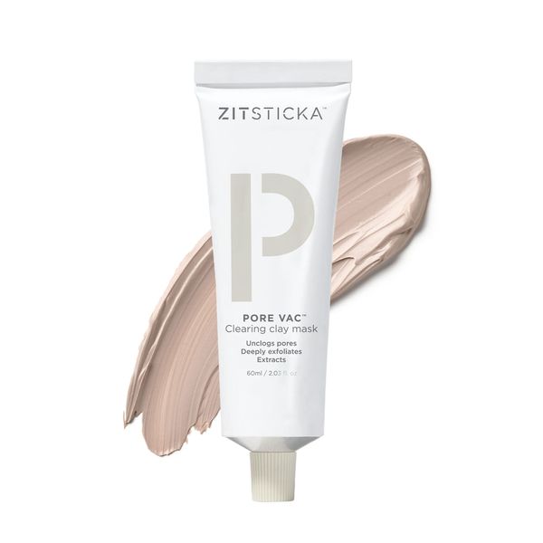 PORE VAC by ZitSticka, Acid-Rich Clay Mask To Vacuum Pores + Smooth Texture (2 oz)