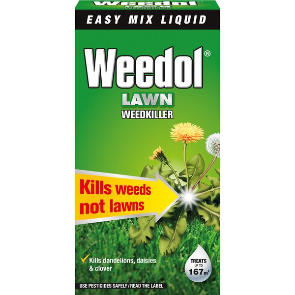 Weedol Concentrated Lawn Weedkiller 250 ml, Easy Mix Liquid, Nylon/A