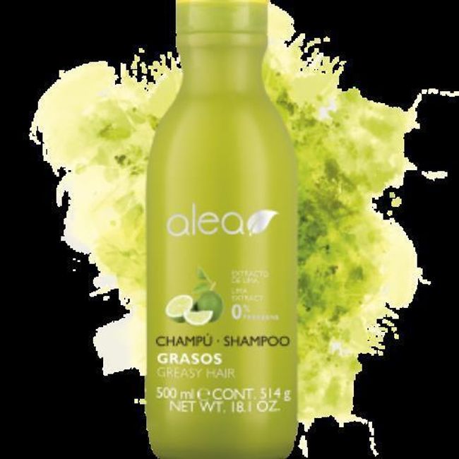 Alea Greasy Hair Shampoo with Lime Extract 18.1oz / 500ml