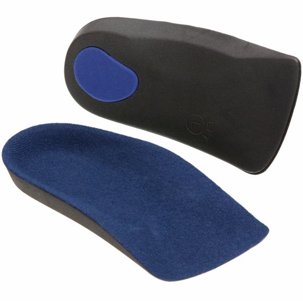 Phoenixsole Arch Support, Half Insole, Reduces Plantar Fatigue, Heel Strong Support, Prevents Flat Feet, Shock Absorption, Breathable, Adjustable Size, For Outside, Standing Work, Walking, Unisex, black (black 19-3911tcx)