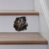 Barber Mouse in Hole Decal - 3D Wall Sticker