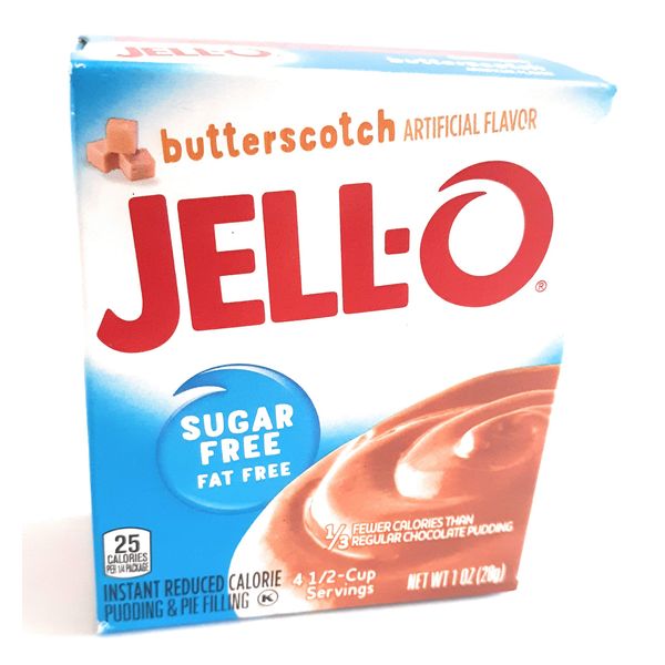 Jell-O Butterscotch Instant Pudding Sugar Free (4-Pack)