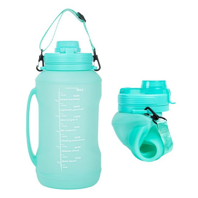 Foldable Silicone Cups Straw, Silicone Water Bottles