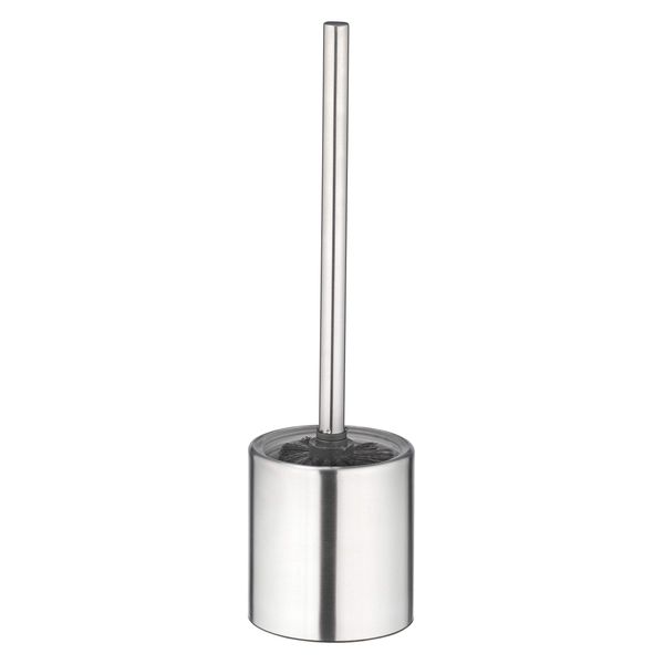 AMARE WC-Bürste, Silber, Edelstahlvase-Zylinder