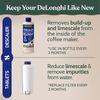 DeLonghi Cleaning & Descaling Kit - 1 Bottle Solution & 4 Filters