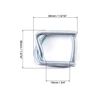 QWORK Metal Wire Buckle, 3/4" Width, 50 Pack, Silver, for Polypropylene Strapping Cord Strapping