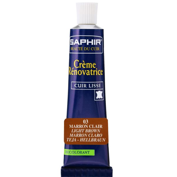 Saphir Renovating Cream - Tube - 25 Ml. (Light Brown)