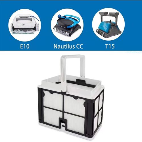 Fiitzn Ultra Fine Filtration Basket Compatible with Dolphin Robotic Pool Cleaners: S50, Active 10, Echo, Nautilus CC, Encore, E10, Solo, and Advantage.Maytronics Part Number: 9991460-R1