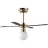 Dolls House Globe Ceiling Fan Light Miniature LED Battery Lighting1:12 Scale