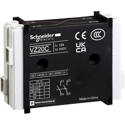 SCHNEIDER ELECTRIC Model Name VZ7 1NO/1NC Non-Fusible Loadbreak,Disconnect Switch Size: 10/12A