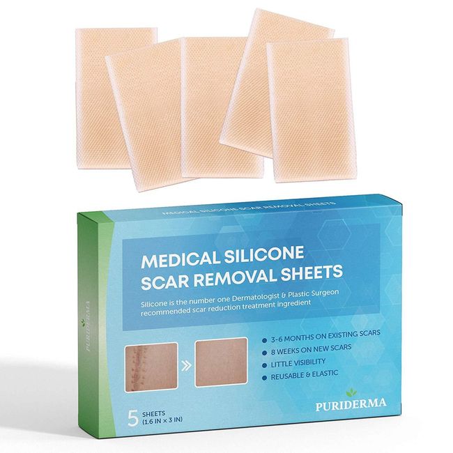 Puriderma Medical Silicone Scar Removal Sheets [Set of 5]