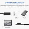 Duttek USB C Fast Charging Cable, 15cm, Black, Surface Connect, Compatible with Surface Pro3/4/5/6/Go, Laptop1/2/3, Book