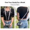 SYMIK Remote Controller Lanyard for DJI FPV/Avata 2, Phantom 4/3, Inspire FPV Remote Controller 3/2, Bracket, Adjustable Neck Strap/Shoulder Strap with Comfortable EVA Padding