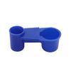 Automatic Bird Drinker Cups 12pcs Pigeon Water Bottle Feeder for Cage(Blue)