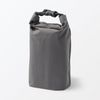 MUJI 84843068 Adjustable Height Lunch Bag, Roll Top Type, Small, Gray