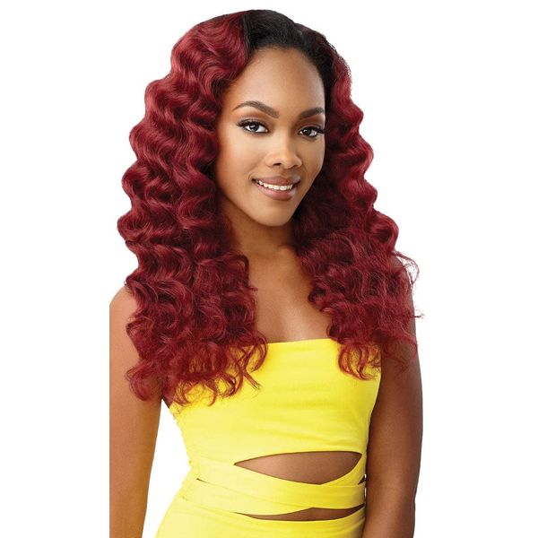 Outre Converti Cap Synthetic Wig - CASCADE QUEEN (1B Off Black)