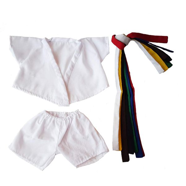 Karate Uniform Outfit Teddy Bear Clothes Fits Most 14" - 18" Build-a-Bear and Make Your Own Stuffed Animals