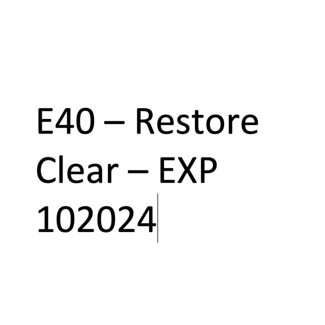 E40RestoreCLEAR - EXP102024