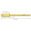 Professional Gold Safety Nail Carbide Drill Bit Coarse Grit 