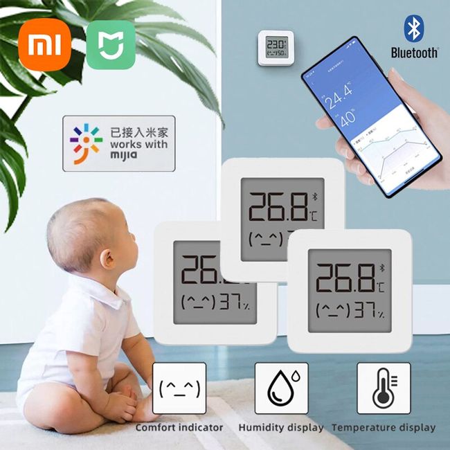 Xiaomi Mijia LCD Bluetooth Thermometer Hygrometer 2 Temperature Humidity  Monitor