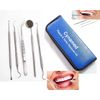 Professional Dental Hygiene Kit, Calculus Plaque Remover Set, Stainless Steel Tools, Tarter Scraper, Tooth Pick, Dental Scaler and Mouth Mirror Instruments. Hygienist Kit, Home Use Tools for Adults