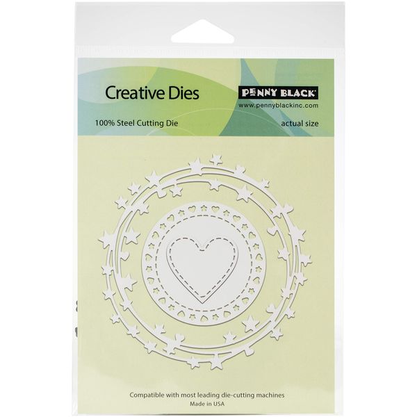 Penny Black Creative Dies-Stars & Circles 4.1"X4.1"