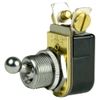 BEP 1002022 SPST Chrome Plated 3/8" Ball Toggle Switch - Off/On, grey
