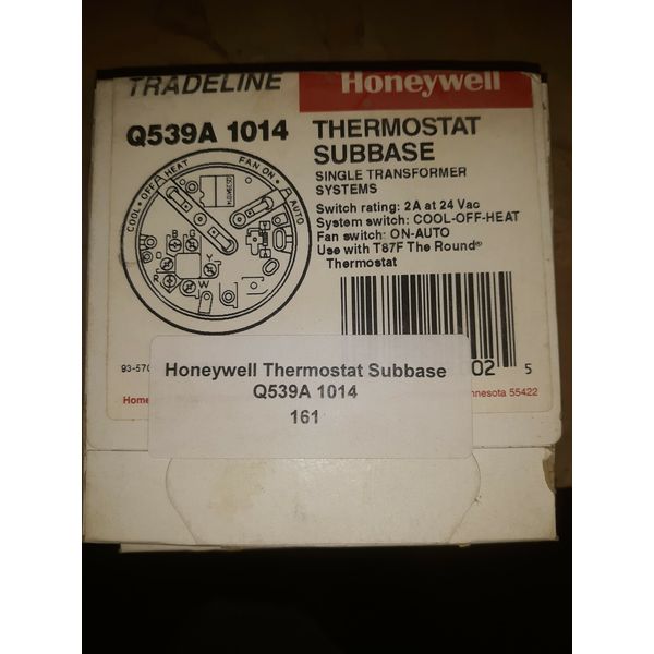 Q539A 1014 Honeywell Thermostat Sub Base