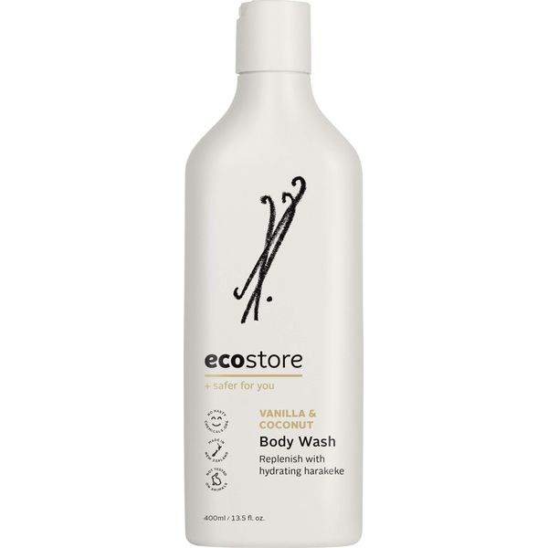 ecostore Body Wash, Vanilla & Coconut, 13.5 fl oz (400 ml), Body Care, Body Soap