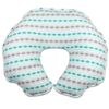Cover for The Peanut Shell Extra-Large Nursing Pillow - Grey and Green Geometric