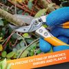 GRÜNTEK Secateurs BUZZARD, pruning shears anvil, TEFLON coated blade, garden pruner