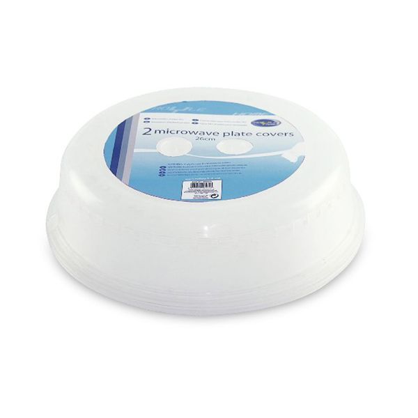 Royle Home Set of 2 Plastic Microwavable Plate Covers 26cm