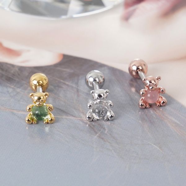 Jelly Hug Teddy Bear Surgical Steel Piercing