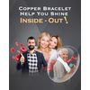 Jeracol Lymphatic Drainage Copper Magnetic Bracelets for Men,99% Solid Copper Bracelets, Adjustable Brazaletes with Gift Box