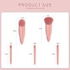 5pcs Portable Makeup Brushes,Premium Synthetic Brush with Mirror Box Professional Foundation Eye Shadow Blush Makeup Brush Travel Face Kabuki Makeup Brush Kits for Travel Daily Date Stage Touch-up
