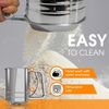 Flour Sifter 3 Cup Stainless Steel Double-layer for Baking Powdered Sugar