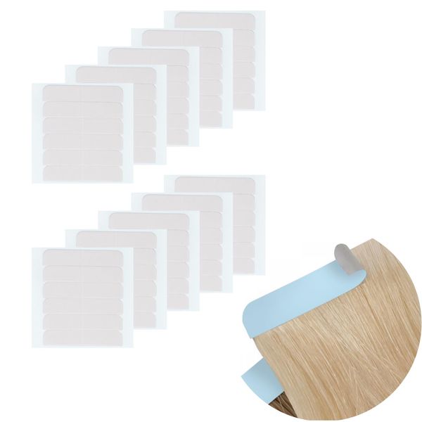 LaaVoo Hair Tapes for Extensions 60 Pcs Double Sided Adhesive Tape Hair Extensions Glue Strips Tape for Hair Extensions 4 x 0.8cm