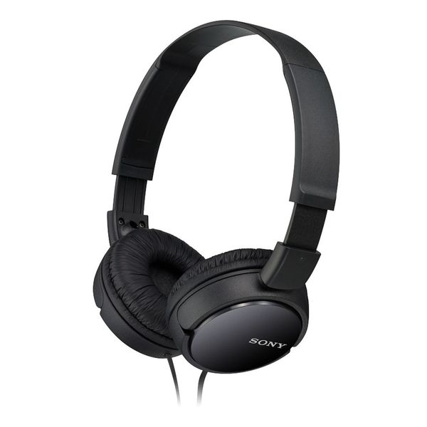 Sony MDR-ZX110 Headphones: Sealed Foldable Black MDR-ZX110 B