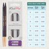 KnitPro J’Adore Cubics Interchangeable Circular Needles 5" (13cm) | 6.50mm