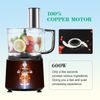600W Kitchen Food Processor 10 Cup Food Chopper Blender Juicer Multifunctional