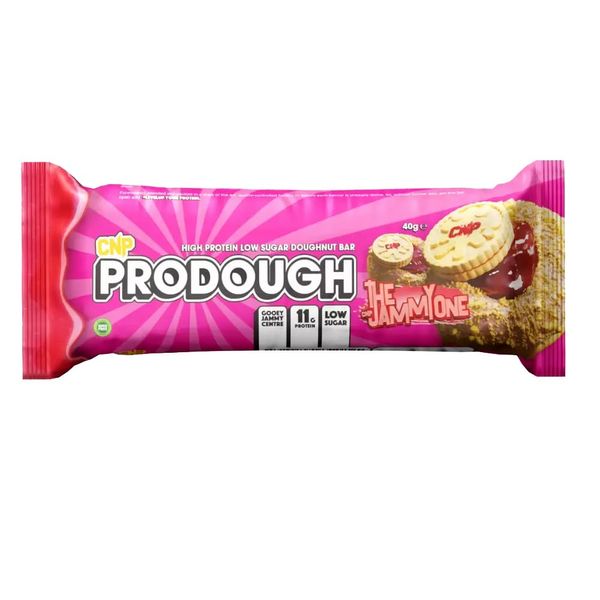 ProDough Mixed Protein Bar Kit - The Biscuit, Glazed, and Jammy Flavors, 40g (Pack of 12, Jammy One Bar)