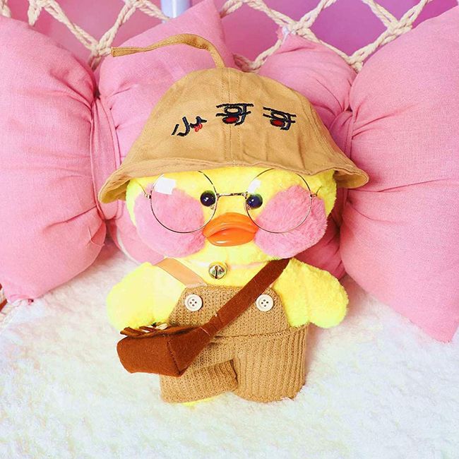 Duck Stuffed Animal Toy,Soft Plush Toy for Kids Girls Hugglable Plush Stuffed Toy with Cute Hat&Costume, Best Gifts for Christmas 12 inches