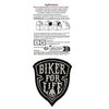 Biker for Life Skull Patch for Jacket and Jacket