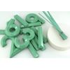 MPM 3D Wall Clock Stick-On Green DIY Wall Clock Modern Plastic