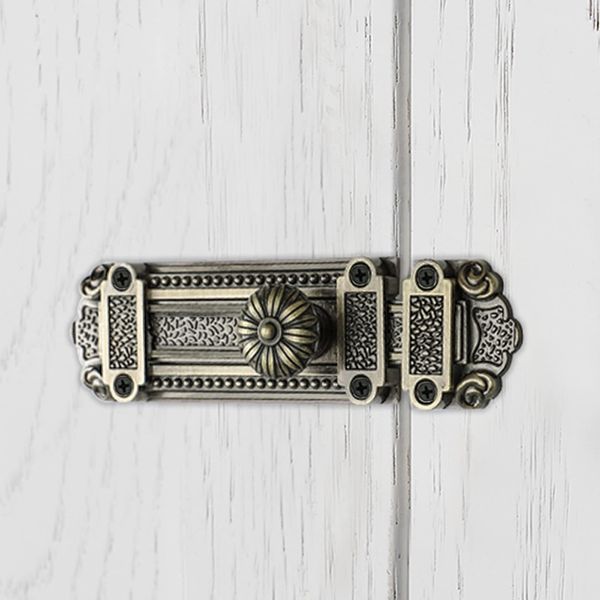 KAFENDA Vintage Gate Latch Zinc Alloy Slide Lock Heavy Duty Security Door Lock Antique Door Hardware