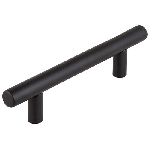 Design House Steel Solid Cabinet Pull 3-3/4-in (96 mm) in Matte Black 5-Pack