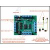 1 x model traffic light pedestrian signal controller 4 directions synchronously