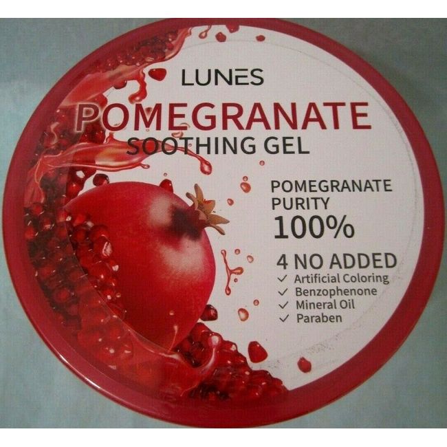 Lunes  Pomegranate Moisture Soothing Gel ,10.58 fl oz 100% Purity