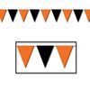 Orange & Black Outdoor Pennant Banner Party Accessory (1 count) (1/Pkg)