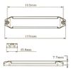 ALTEED Small Thin LED Flash Light Bar, 24 Patterns, Synchronous Interlocking Function, Compatible with 12V 24V Automobiles (Red/Blue)